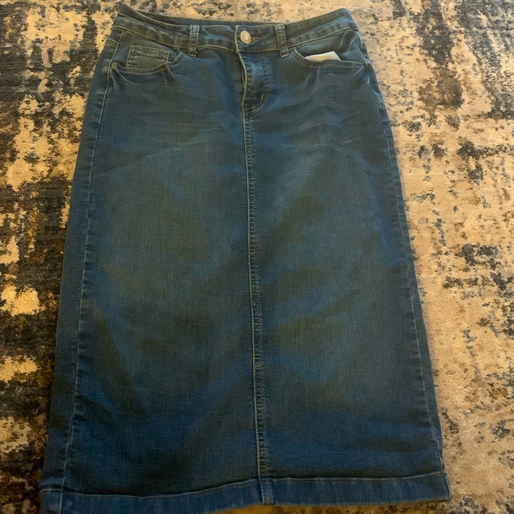 Modest jean skirt